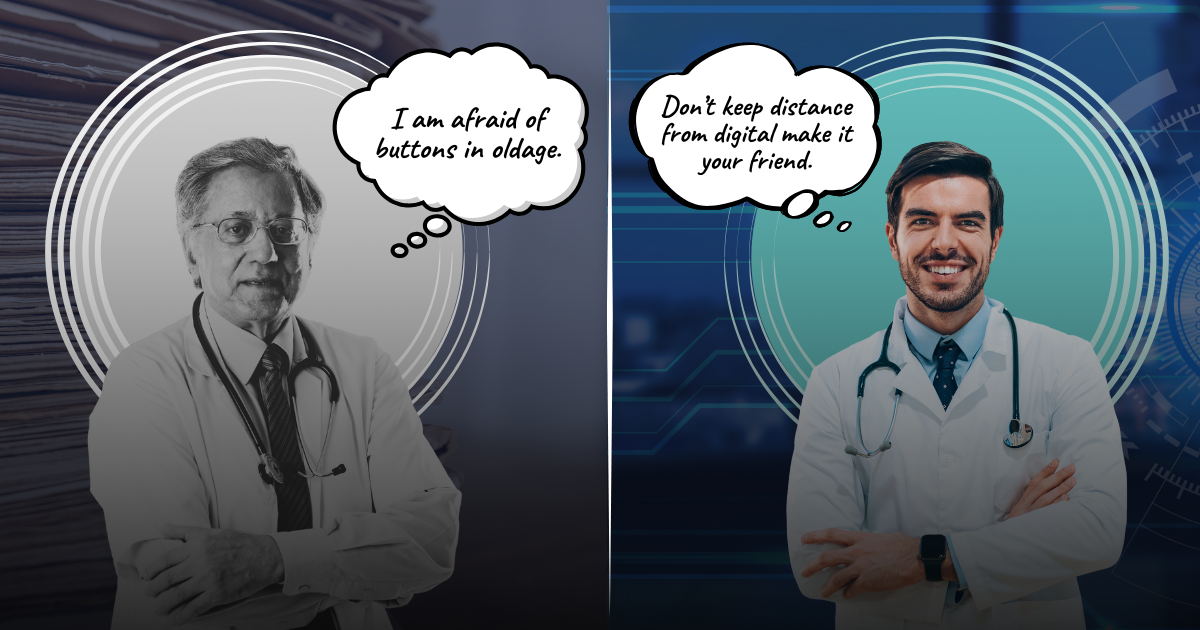 Lack of digital literacy among senior medical professionals